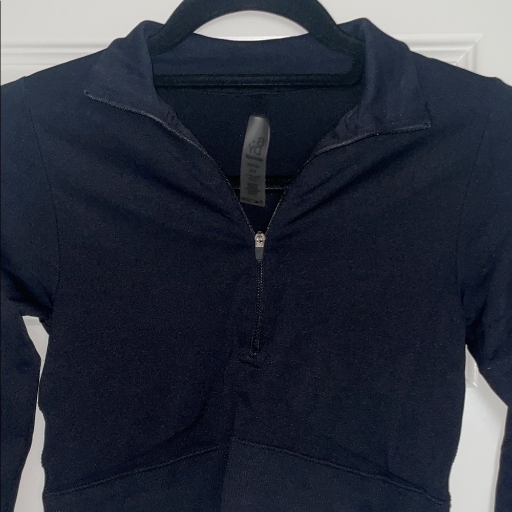 Womens Black Long Sleeve Top